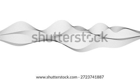 Abstract vector Science background with Lattice Analog Particles Waves grid