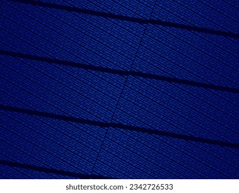 Abstrakter Vektor, Wissenschaft, futuristische, Energietechnologie Konzept. Digitales Bild von Lichtstrahlen, Streifen mit blauem Licht, Geschwindigkeit und dunkelblauem Hintergrund.