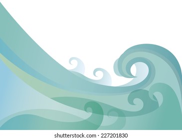 Abstract vector sea water texture background.