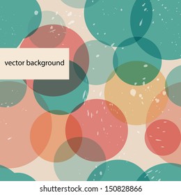 Abstract vector seamless background with circles