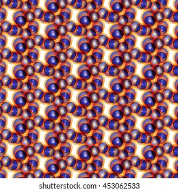 Abstract vector seamless background. Color composition of regular geometric overlapping patterns.