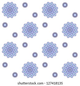 Abstract vector seamless background.  Easy to change colors.
