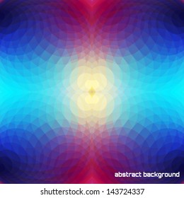 Abstract vector seamless background. Multicolored polygons.
