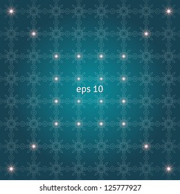 Abstract vector seamless background. Regular pattern and stars.