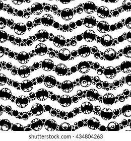 Abstract vector seamless background. Waves.