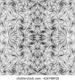Abstract vector seamless black