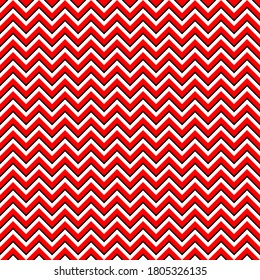 Abstract Vector Seamless Black And White Diagonal Stripe line  Zigzag Pattern On Red 