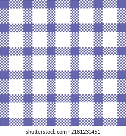 Abstract Vector Seamless blue plaid Checkered Squares Pattern