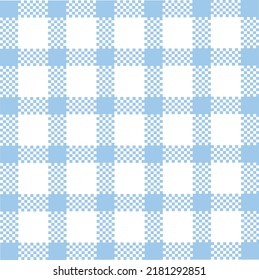 Abstract Vector Seamless blue plaid Checkered Squares Pattern