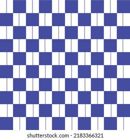Abstract Vector Seamless blue plaid Checkered Squares Pattern