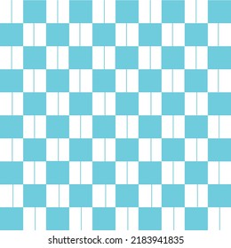 Abstract Vector Seamless blue plaid Checkered Squares Pattern