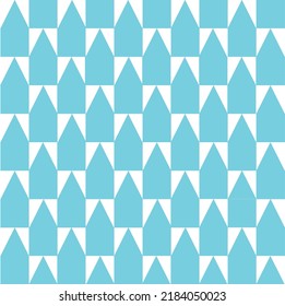 Abstrakter Vektorgrafik-Dreiecksmuster für nahtlose blaue Plaid Checkered Squares