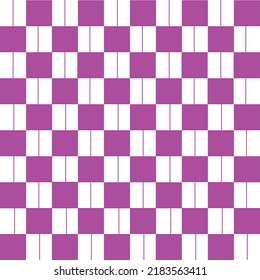 Abstract Vector Seamless blue purple plaid Checkered Squares Pattern grid