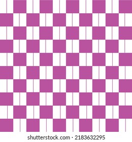 Abstract Vector Seamless blue purple plaid Checkered Squares Pattern grid