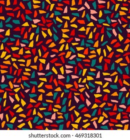Abstract vector seamless abstract brush hand-drawn pattern