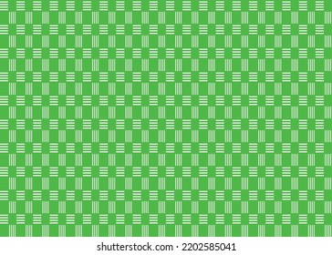 Abstract Vector Seamless Checkered Square and trellis geometric, chevron Pattern green