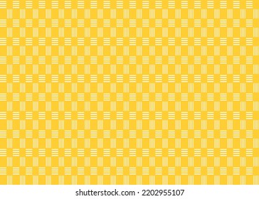 Abstract Vector Seamless Checkered Square and trellis geometric, chevron Pattern yellow