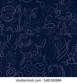 abstract vector seamless curl pattern