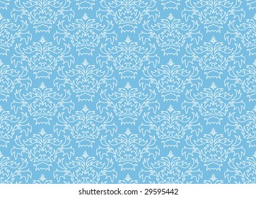 Abstract vector seamless damask background for design use