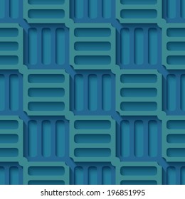 Abstract vector seamless decorative geometric background.