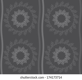 Abstract vector seamless floral background.