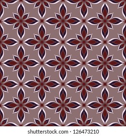abstract vector seamless floral pattern