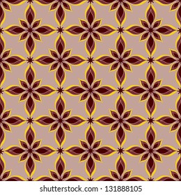 abstract vector seamless floral pattern