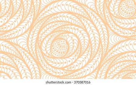 Abstract vector seamless floral yellow white background of hand drawn lines. Monochrome pattern.