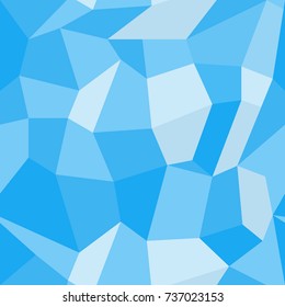 Abstract vector seamless geometric pattern in polygonal style. Background of blue polygons. EPS10. Can be used as print on cover or cloth.