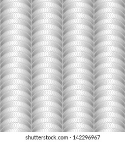 Abstract vector seamless gray gleamy pattern with rounded figures