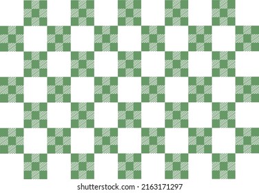 Abstract Vector Seamless green plaid Checkered Squares Pattern