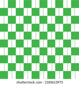 Abstract Vector Seamless green plaid Checkered Squares Pattern grid