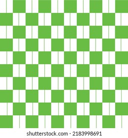 Abstract Vector Seamless green plaid Checkered Squares Pattern grid