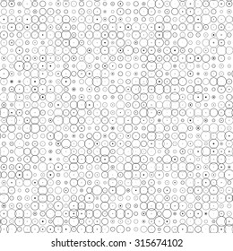 abstract vector seamless greyscale monochrome pattern with dots and circles of different sizes. modern abstract background for notebooks, applications, posters, magazines and any graphic design use.