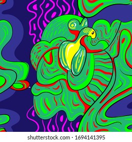 Gráfica abstracta sin fisuras con patrones extraños.