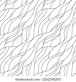 Abstract vector seamless linear background doodle hand drawn lines. For coloring, wallpapers, packaging, textiles