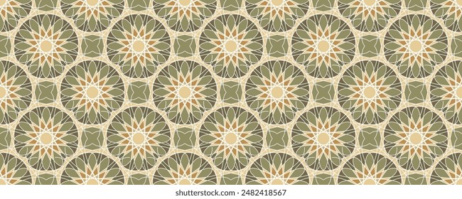 Abstract vector seamless mandala background. Texture in oriental style for design, print, scrapbooking, textiles, packaging, wallpaper