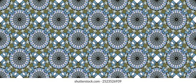 Fondo de mandala sin fisuras de Vector Abstractas. Textura en estilo oriental para el diseño, impresión, scrapbooking, textiles, embalaje, Fondo de pantalla