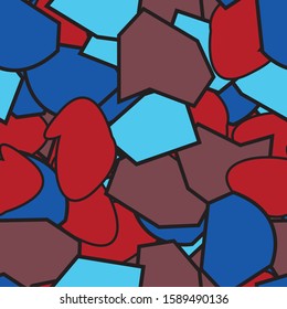 Abstract vector seamless multicolor background