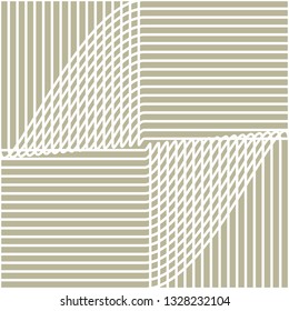 Abstract vector seamless op art pattern. Black and white pop art, graphic ornament. Optical illusion.