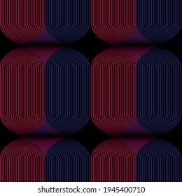 Abstract vector seamless op art pattern. Op art, graphic ornament. Optical illusion