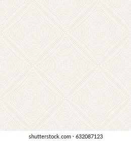 Abstract vector seamless op art pattern. Monochrome graphic ornament. 