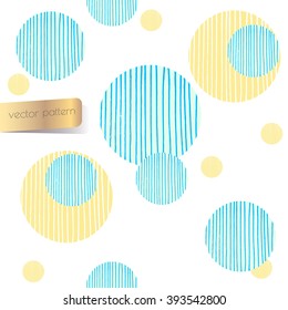 Abstract vector seamless pattern. Artistic fabric print design