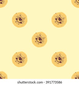 Abstract vector seamless pattern with blots.