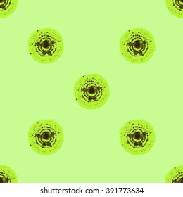 Abstract vector seamless pattern with blots.