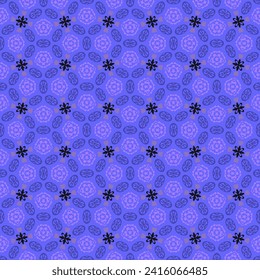 Abstract vector seamless pattern, bright geometric shapes