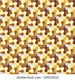 Abstract vector seamless pattern in camouflage style.