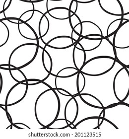 Abstract vector seamless pattern circles