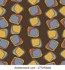 abstract vector seamless pattern with colorful shapes 
