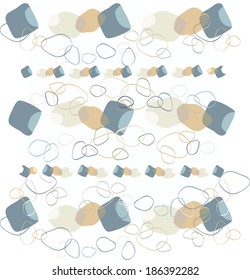 abstract vector seamless pattern with colorful shapes 